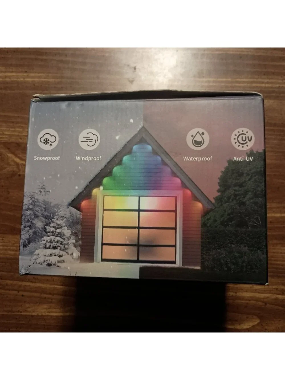 OUTDOOR EAVES LIGHTING 50ft - NEW // Multicolor Roof Lights Xmas Christmas
